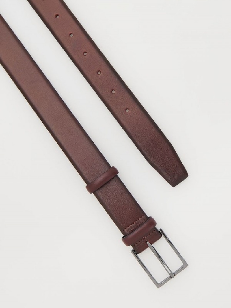 Reserved Leatherbuckle Riemen Heren Bordeaux | AHWJF-6201