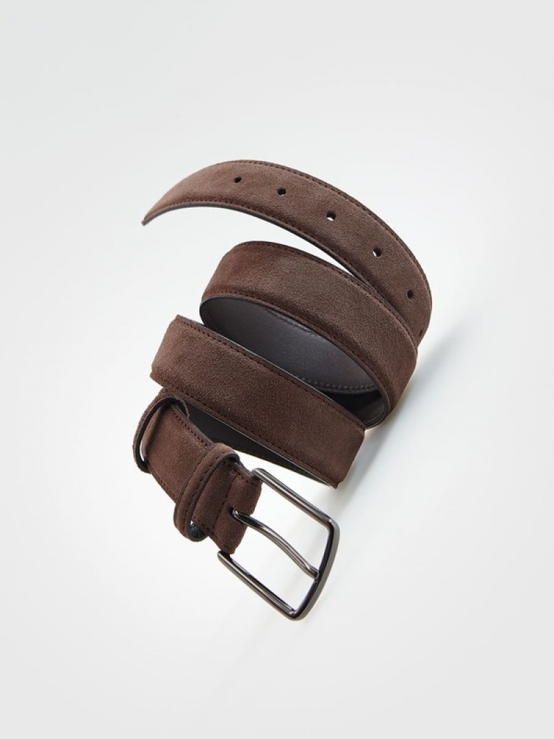 Reserved Leatherbuckle Riemen Heren Bruin | YRZBH-4970