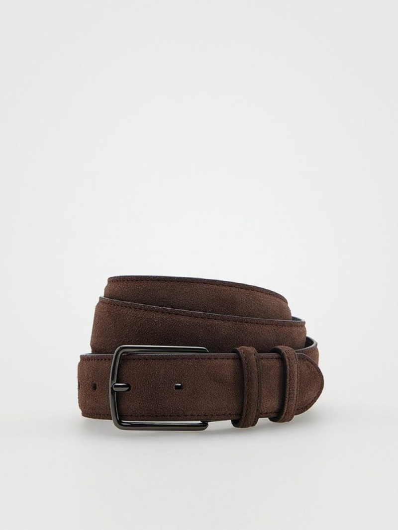 Reserved Leatherbuckle Riemen Heren Bruin | YRZBH-4970