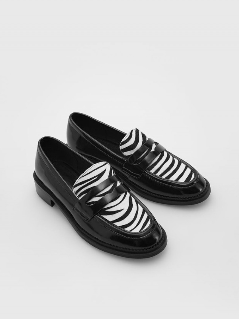 Reserved Leren Loafers Dames Gekleurd | UKSJX-0391