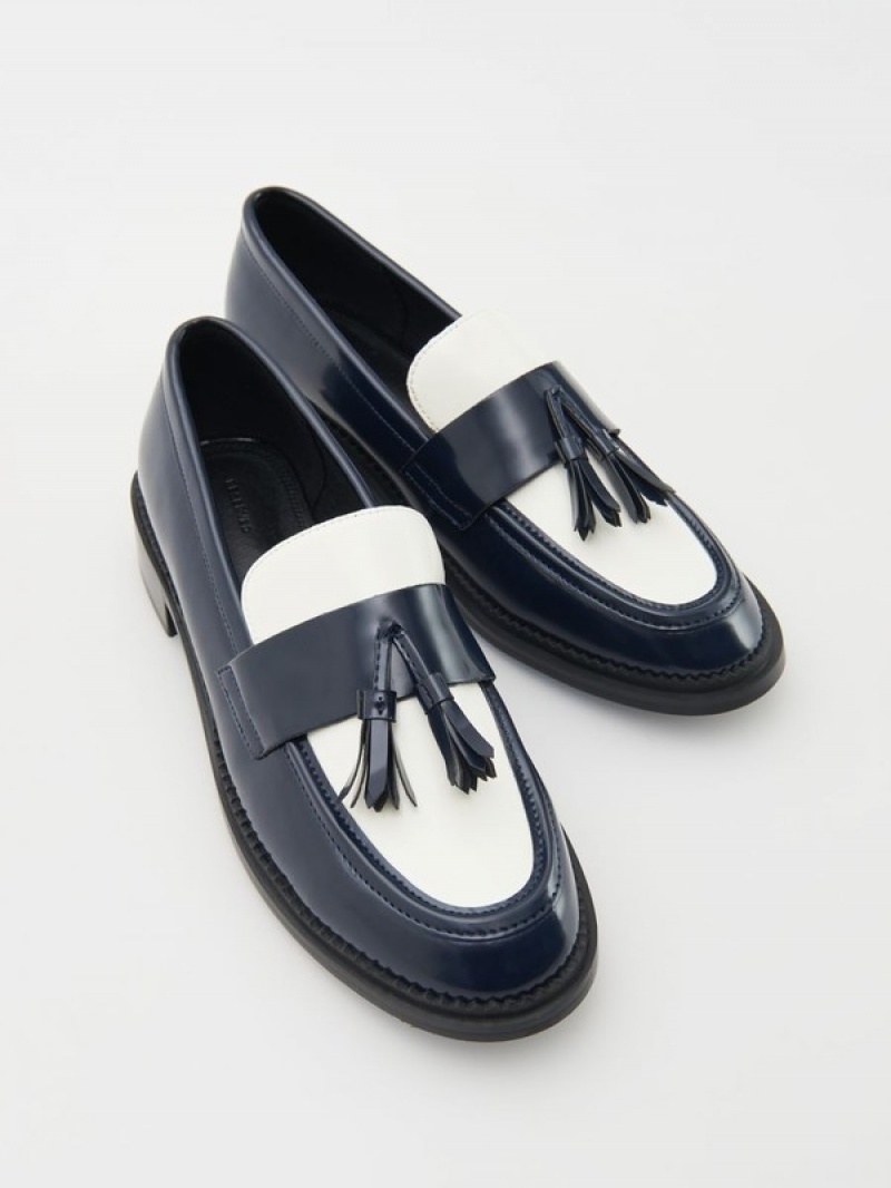 Reserved Leren Loafers Dames Gekleurd | ZRXGV-8321