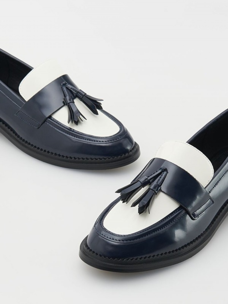 Reserved Leren Loafers Dames Gekleurd | ZRXGV-8321