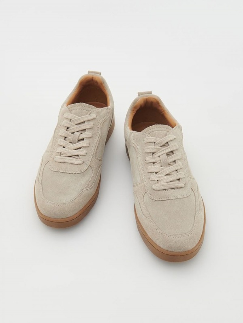 Reserved Leren Rich Schoenen Heren Beige | KXOAU-6247