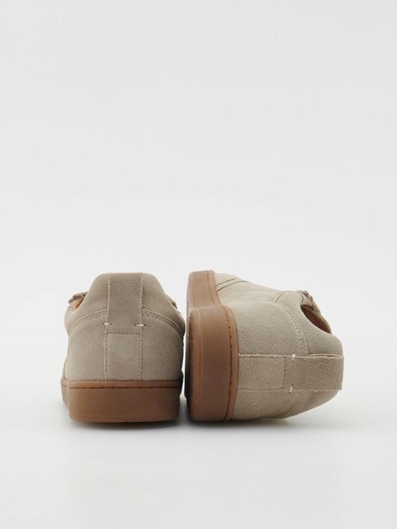 Reserved Leren Rich Schoenen Heren Beige | KXOAU-6247