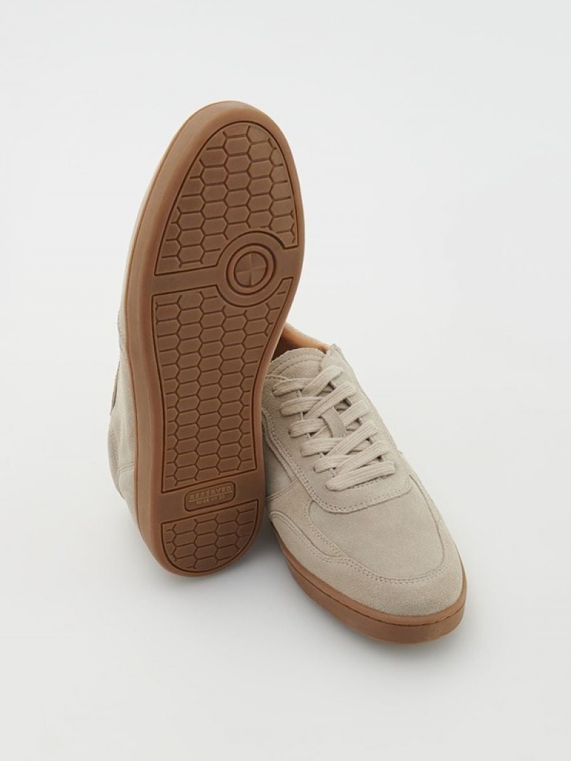 Reserved Leren Rich Schoenen Heren Beige | KXOAU-6247