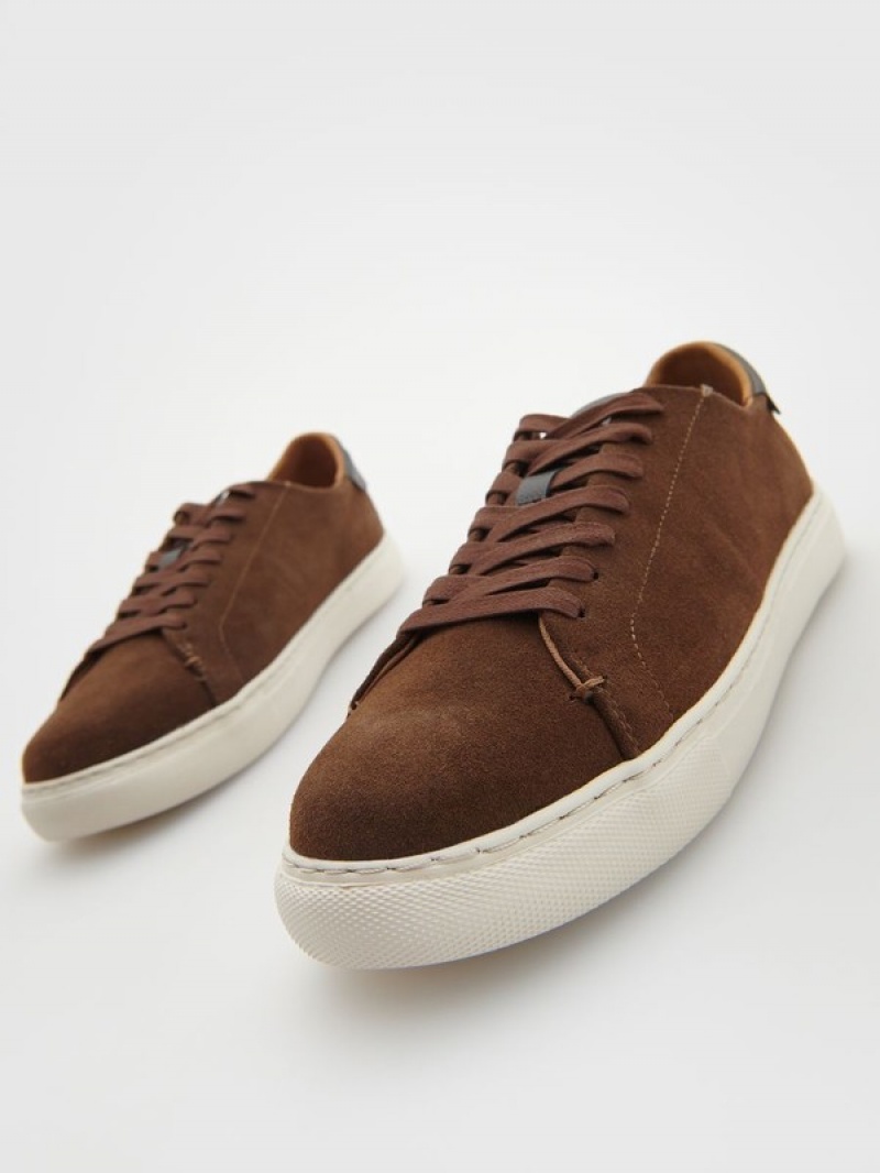 Reserved Leren Rich Schoenen Heren Bruin | LRXJH-4503