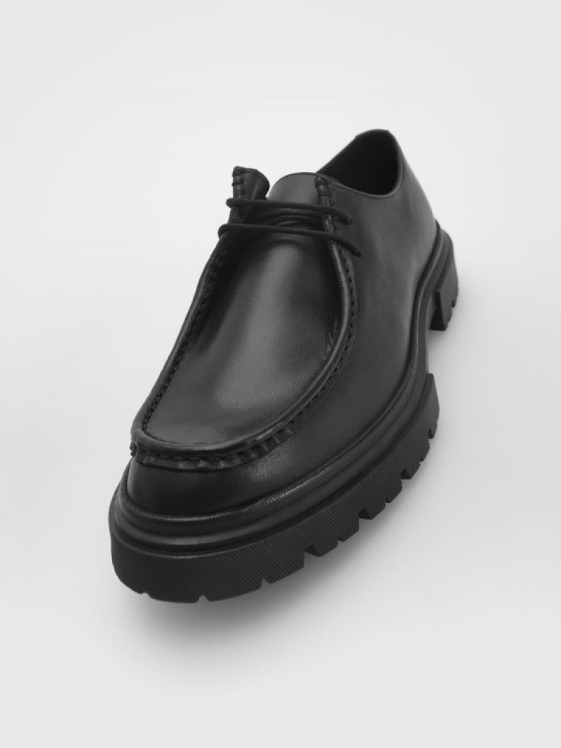 Reserved Leren Schoenen Heren Zwart | HVDSM-2763