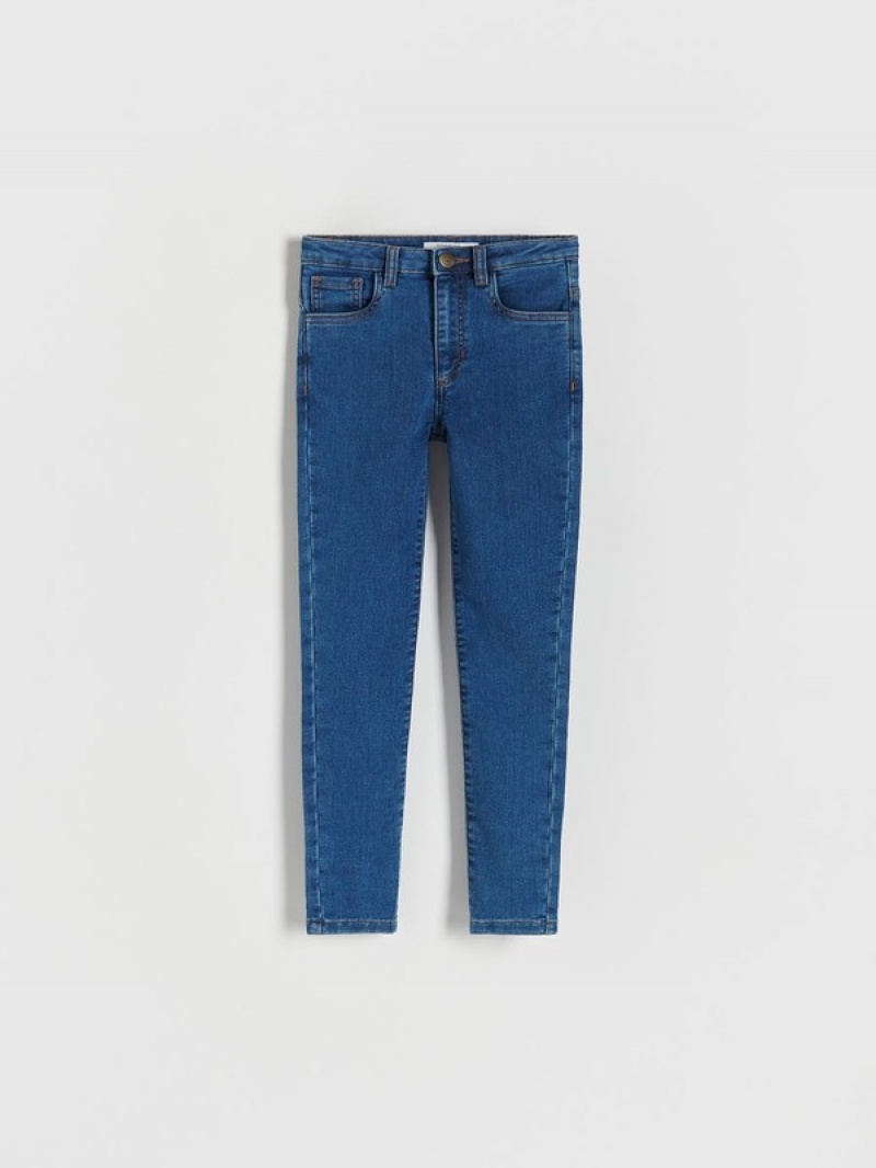 Reserved Mager High Taille Jeans Meisjes Blauw | PAWSB-9714