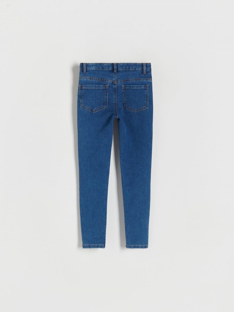 Reserved Mager High Taille Jeans Meisjes Blauw | PAWSB-9714