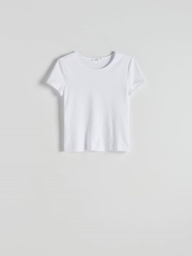 Reserved Mercerised Organic Katoenen T-shirts Dames Room | PZYJF-6827