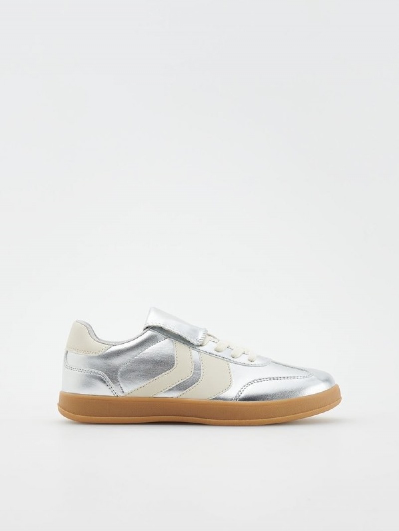 Reserved Metallised Sneakers Dames Gekleurd | TXSFG-8079