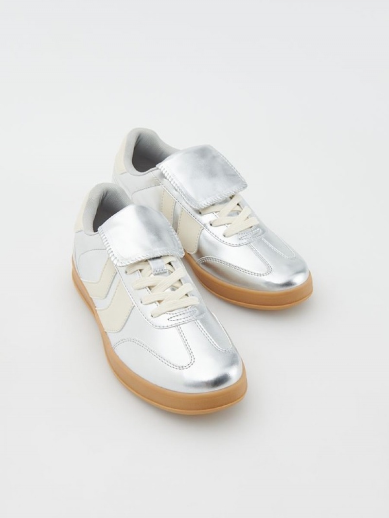 Reserved Metallised Sneakers Dames Gekleurd | TXSFG-8079