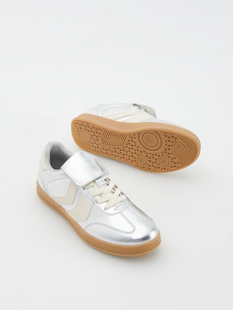 Reserved Metallised Sneakers Dames Gekleurd | TXSFG-8079