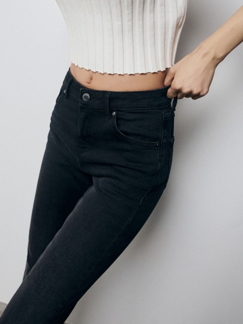 Reserved Mid Rise Slim Jeans Dames Zwart | GUBPQ-6057