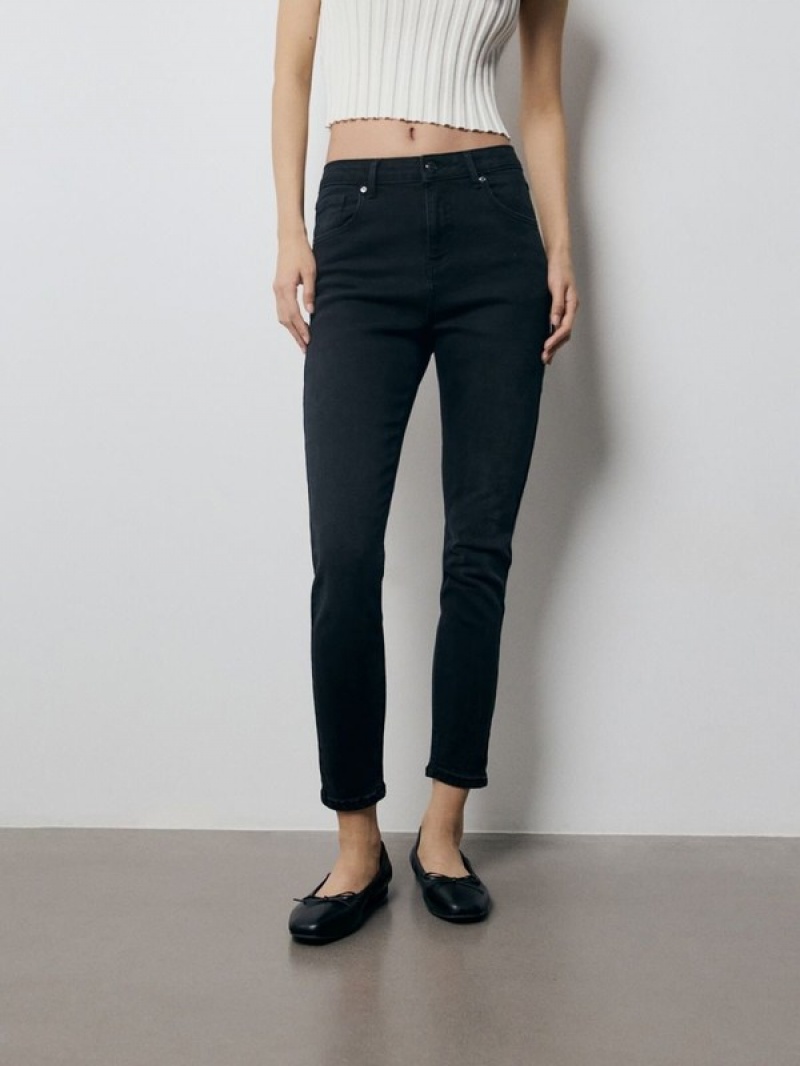 Reserved Mid Rise Slim Jeans Dames Zwart | GUBPQ-6057