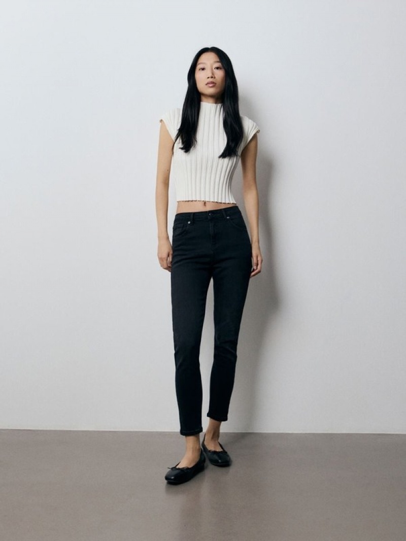 Reserved Mid Rise Slim Jeans Dames Zwart | GUBPQ-6057