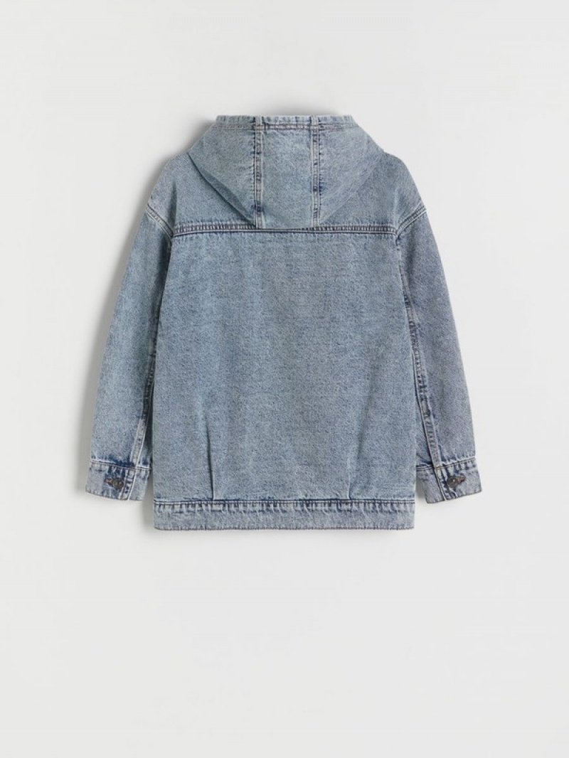 Reserved Oversize Denim Jassen Jongens Blauw | PULAS-3420