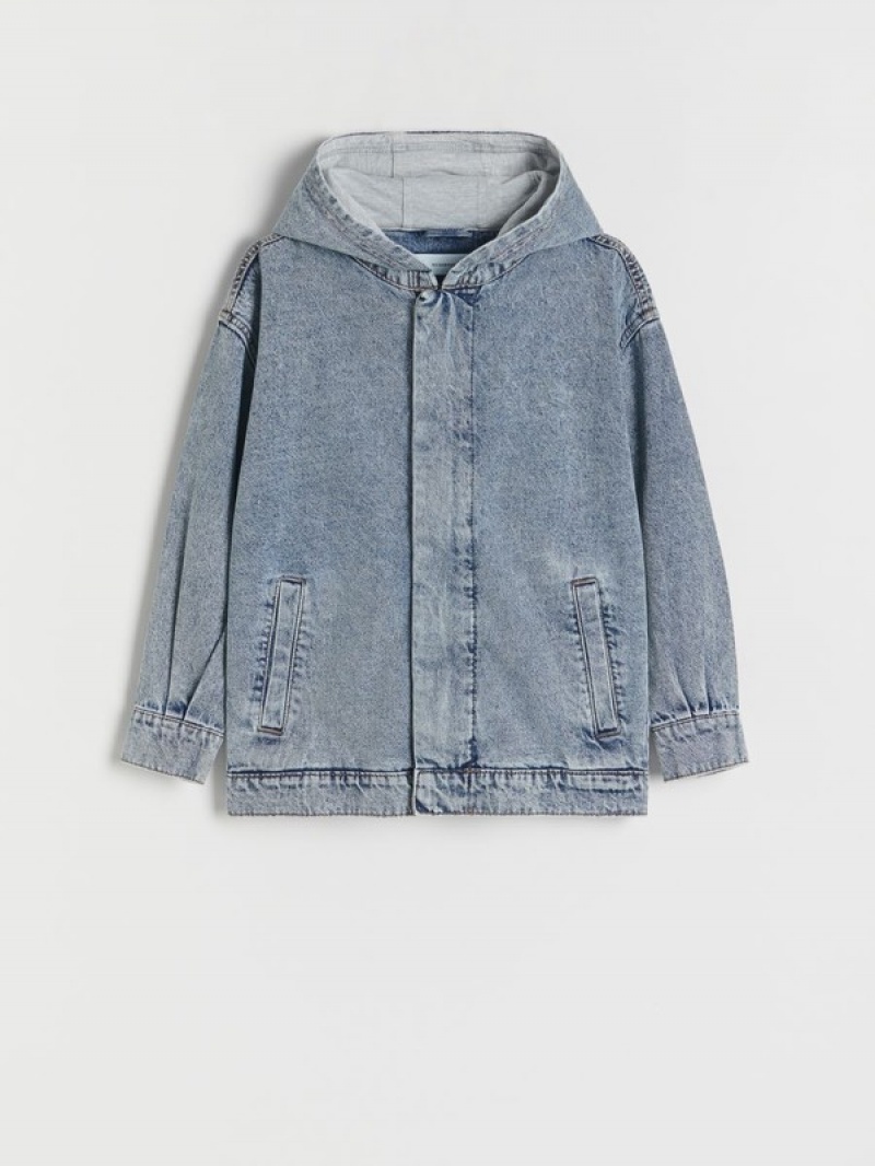 Reserved Oversize Denim Jassen Jongens Blauw | PULAS-3420