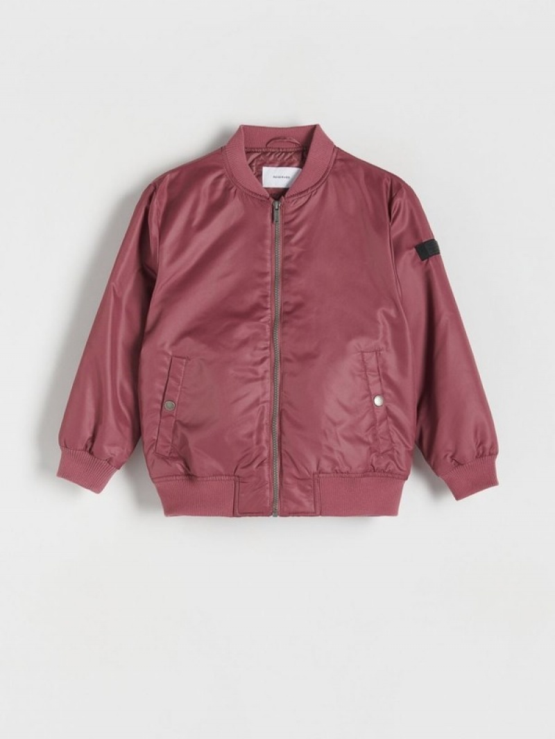 Reserved Oversized Bomber Jassen Jongens Paars | EQRZB-9587