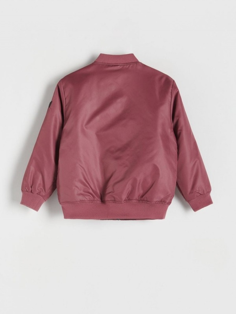 Reserved Oversized Bomber Jassen Jongens Paars | EQRZB-9587