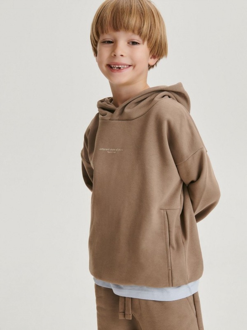 Reserved Oversized Truien Jongens Bruin | EGHRM-4197