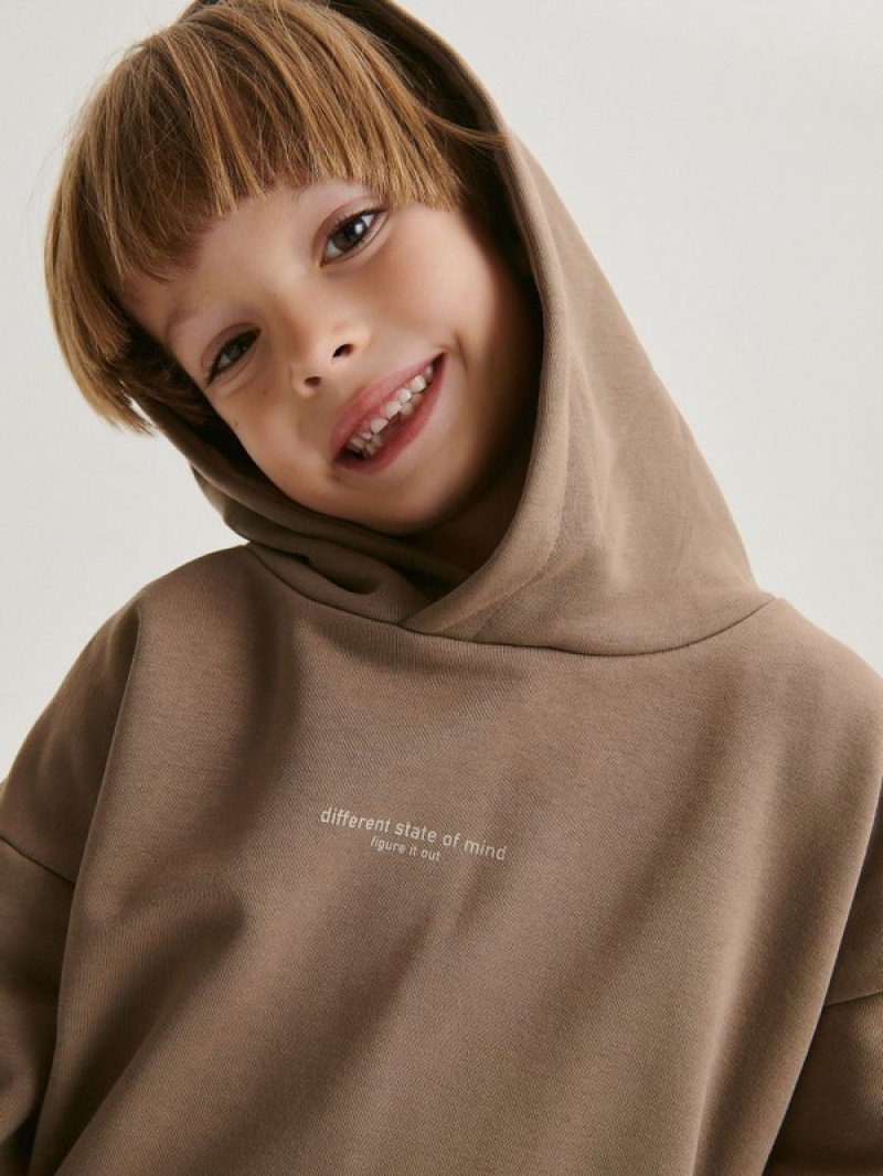 Reserved Oversized Truien Jongens Bruin | EGHRM-4197