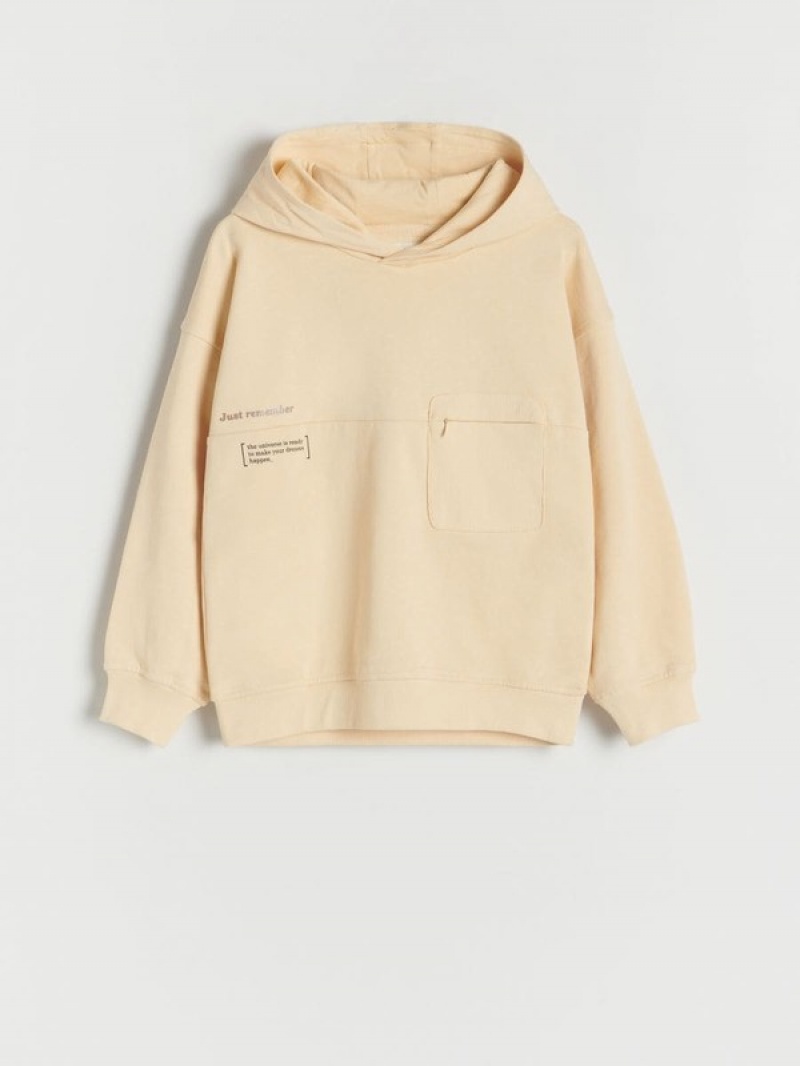 Reserved Oversized Truien Jongens Lichtgeel | QPAHO-6842