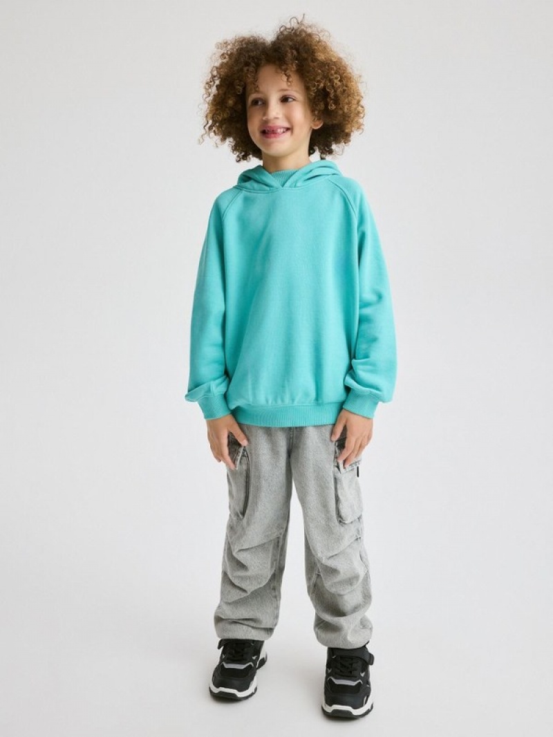 Reserved Oversized Truien Jongens Turquoise | HSCWU-2680