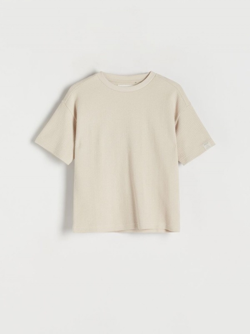 Reserved Oversized T-shirts Jongens Beige | ZVSOK-7289