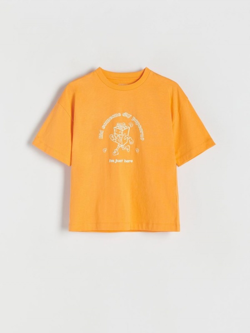 Reserved Oversized T-shirts Jongens Koraal | NQMHO-8637