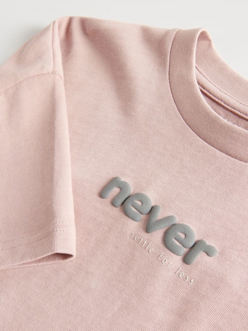 Reserved Oversized T-shirts Jongens Roze | HWJZQ-0895