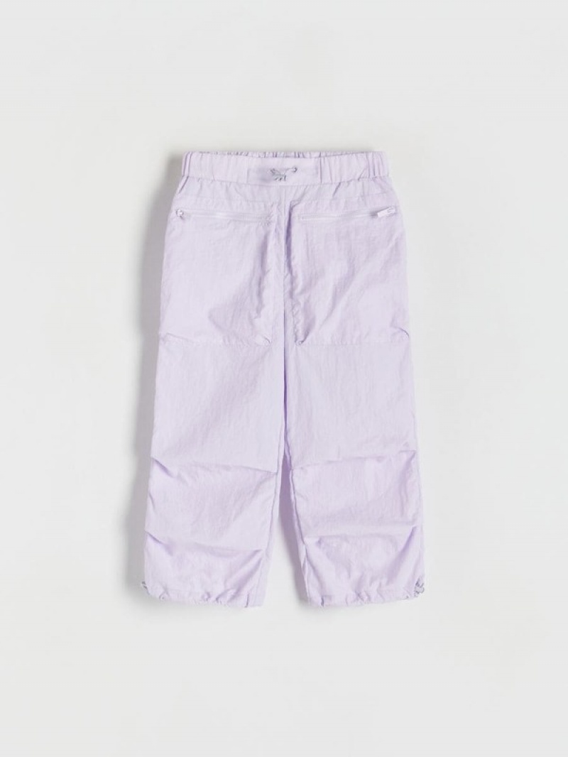 Reserved Parachute Broek Meisjes Lavendel | MQPSA-8317