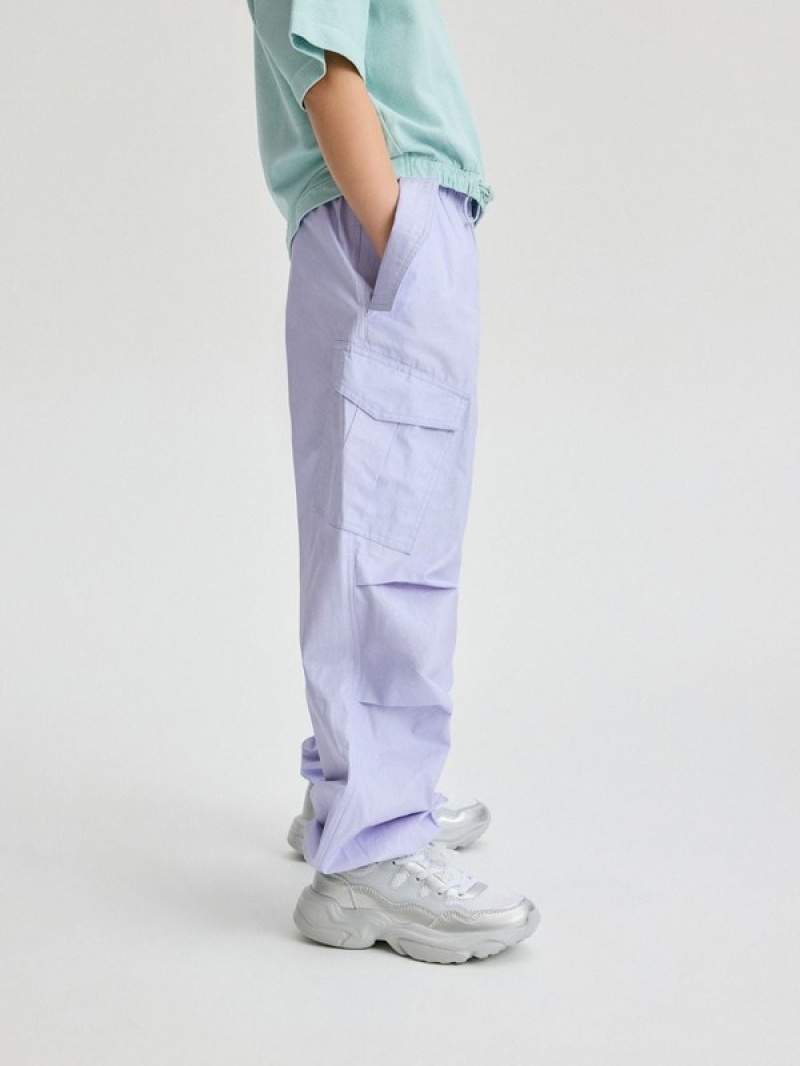 Reserved Parachutecargo Pockets Broek Meisjes Lavendel | KLOVM-7986