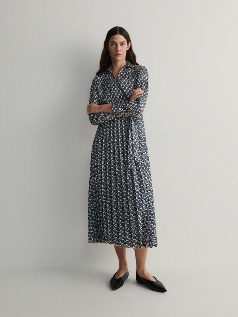 Reserved Patterned Maxi Jurk Dames Gekleurd | QZNTO-5631