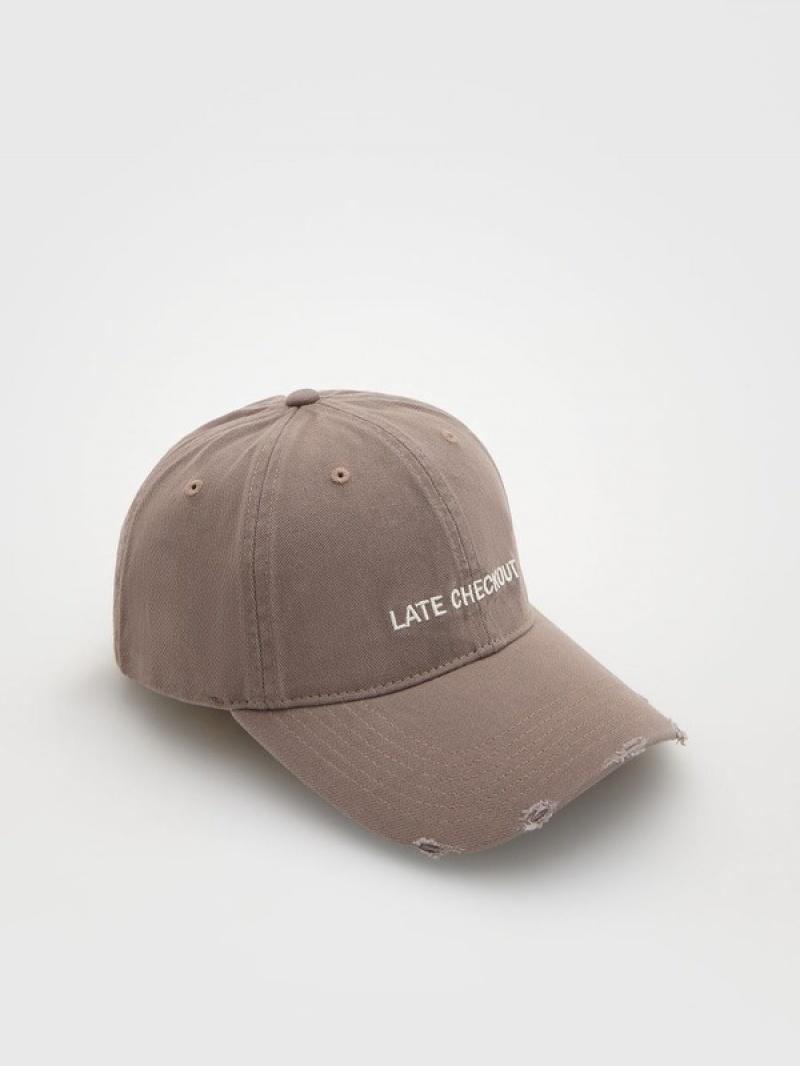 Reserved Peaked Caps Dames Koffie | HILQY-1305