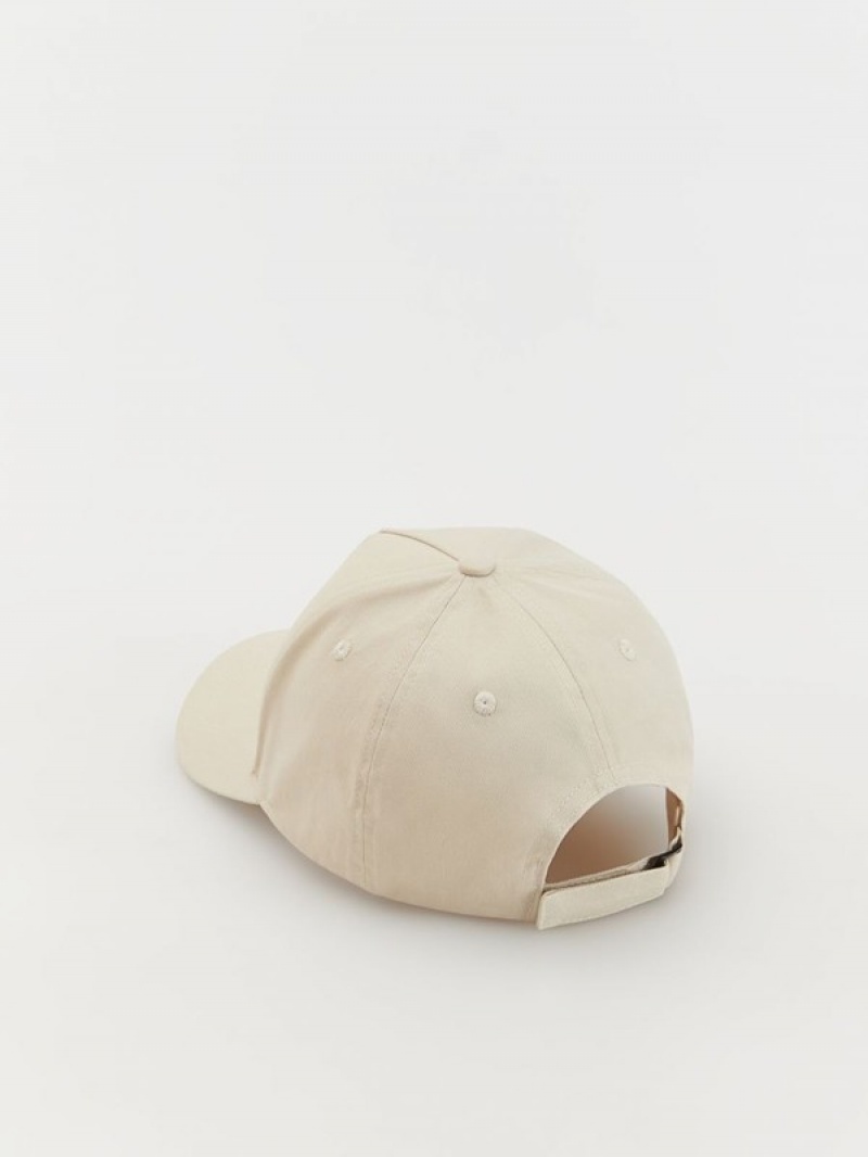 Reserved Peaked Caps Heren Beige | XZRSP-1458