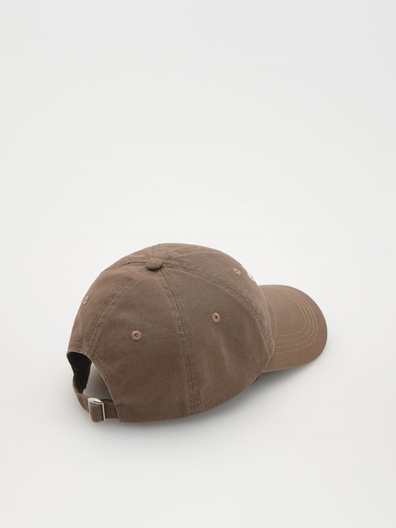 Reserved Peaked Caps Heren Bruin | PCZBK-9345