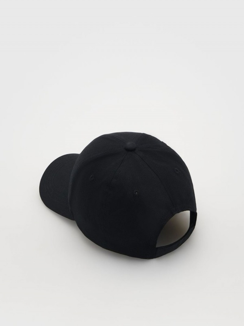 Reserved Peaked Caps Heren Zwart | TAUPV-4875