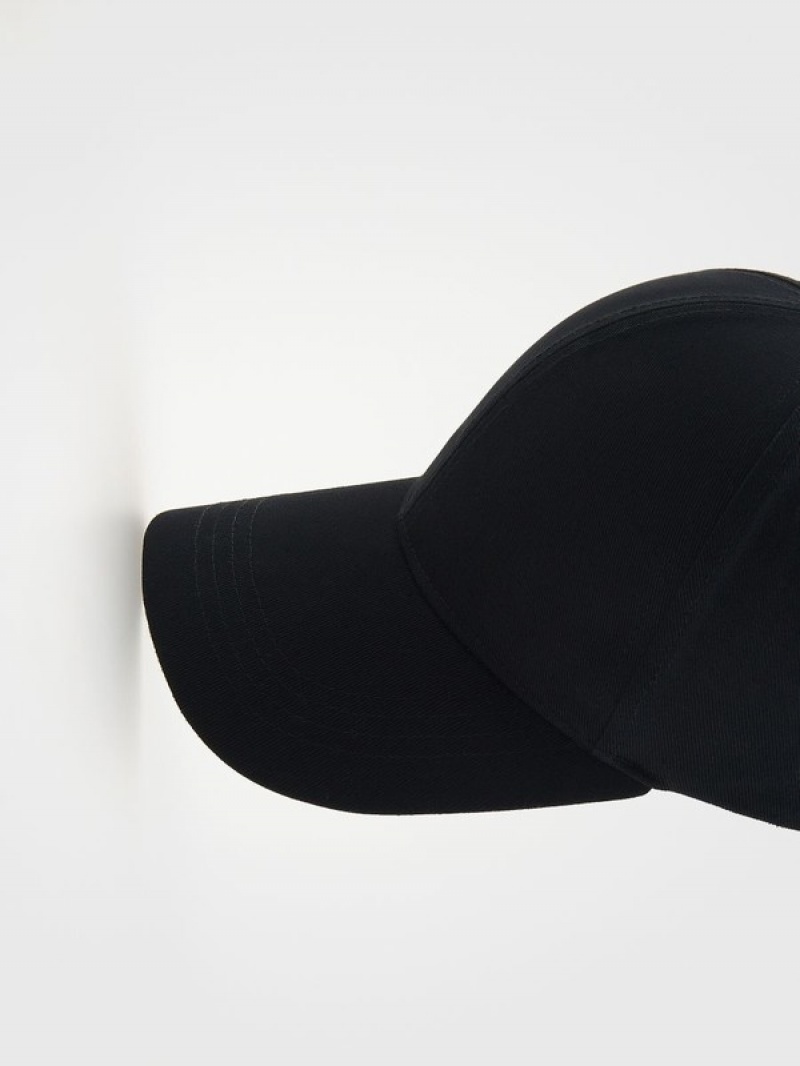 Reserved Peaked Caps Heren Zwart | TAUPV-4875