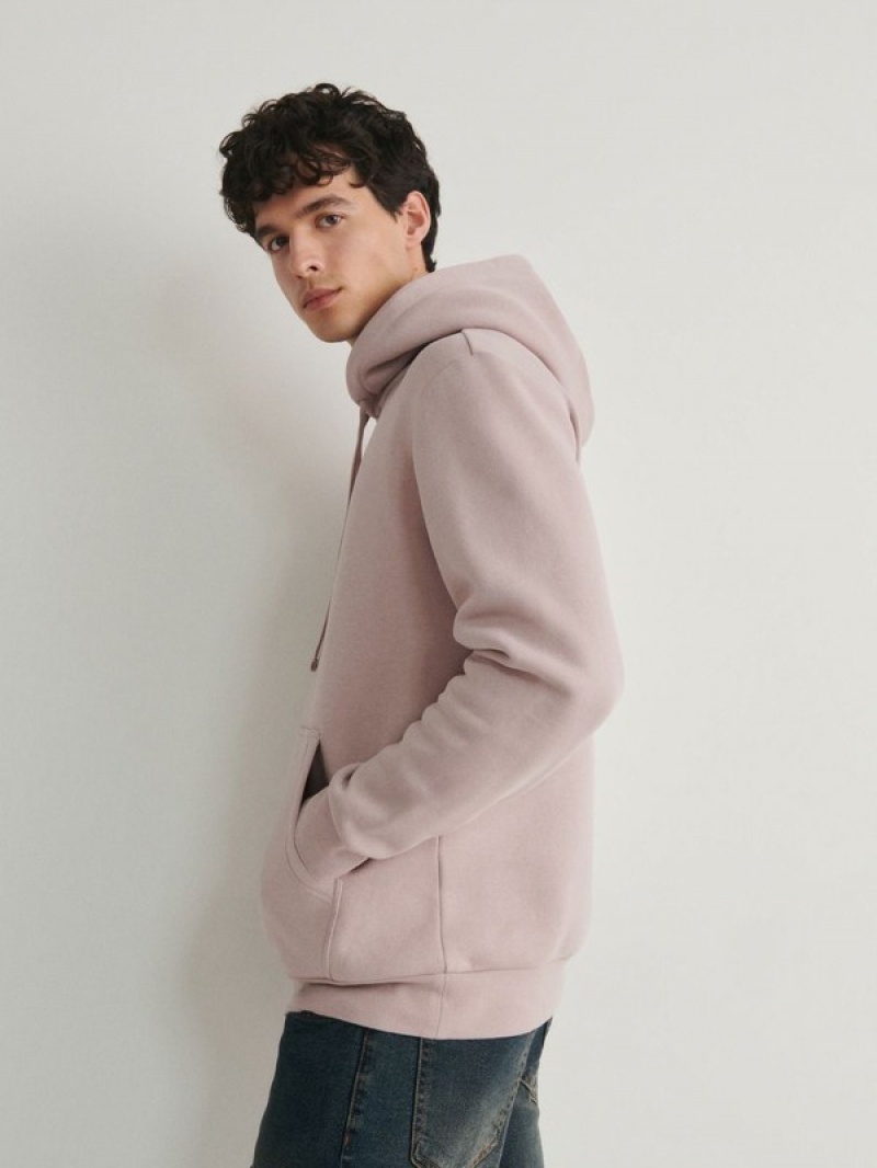 Reserved Plain Sweatshirts Heren Roze | EYQHI-4756