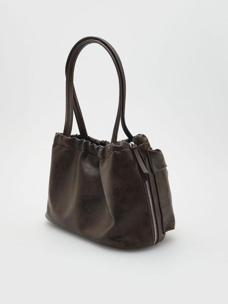 Reserved Pockets Tassen Dames Bruin | HQIJU-3472