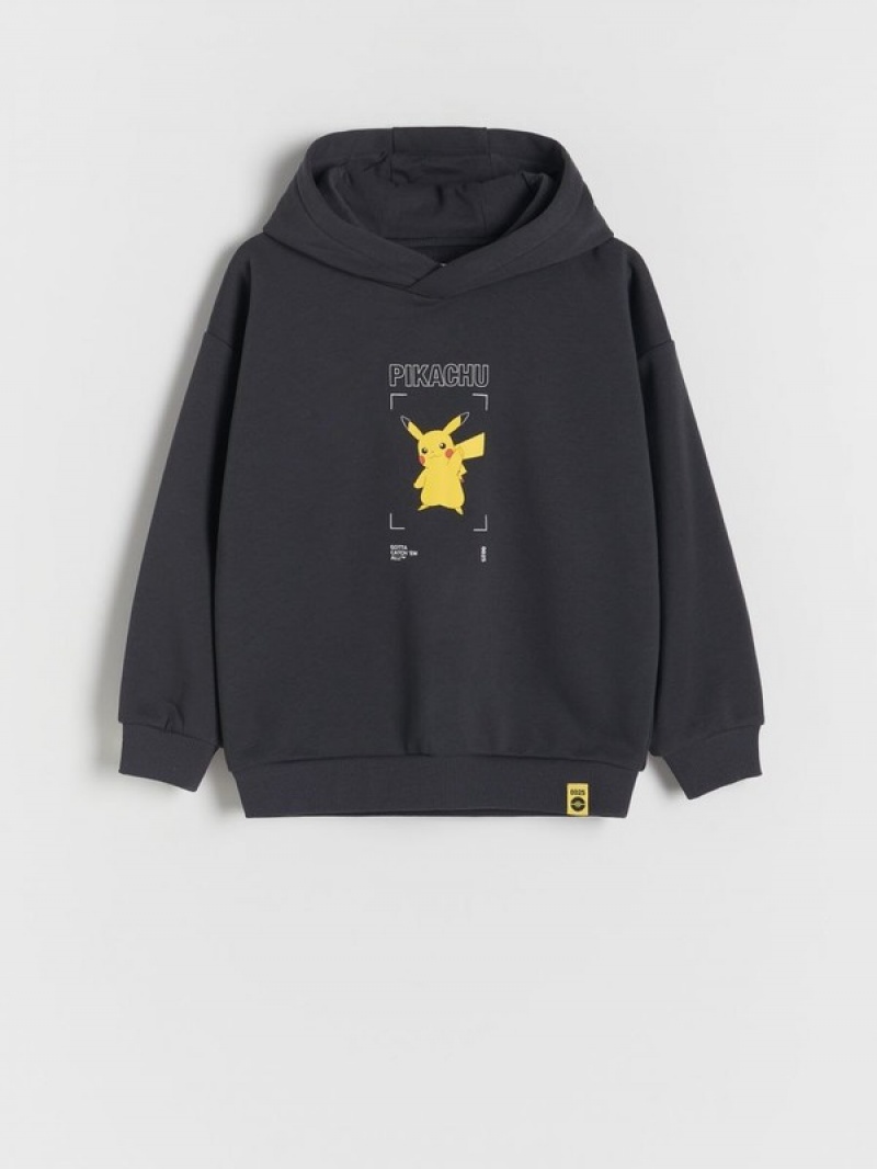 Reserved Pokémon Oversized Truien Jongens Donkergrijs | BSCNF-8739