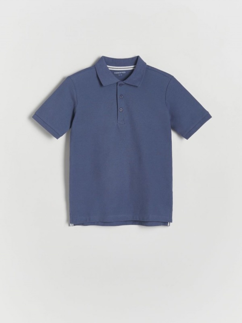 Reserved Polo T-shirts Jongens Grijs Blauw | VKZAH-8309