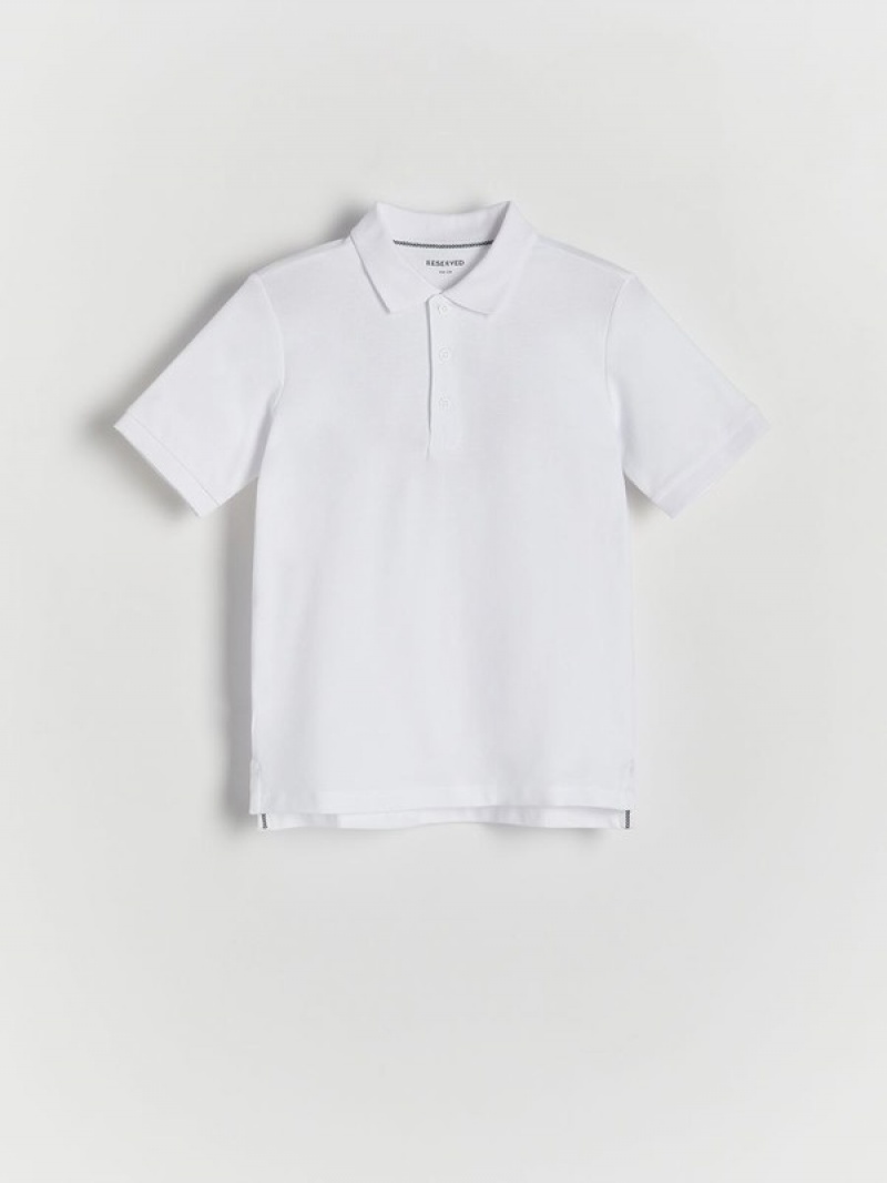 Reserved Polo T-shirts Jongens Wit | QBCID-1539