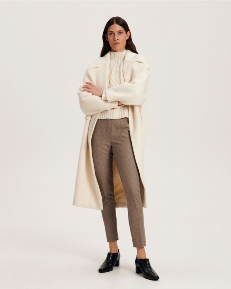 Reserved Pressed Crease Broek Dames Beige | CNWOK-3408