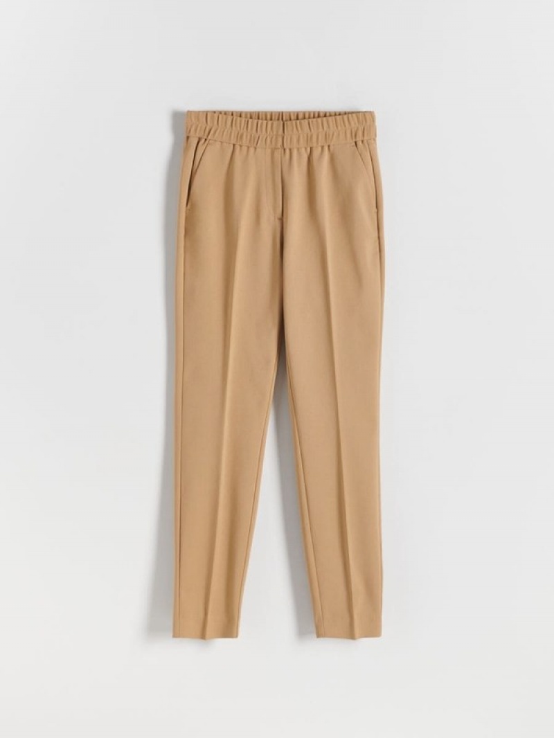 Reserved Pressed Crease Broek Dames Beige | WYDVN-4261