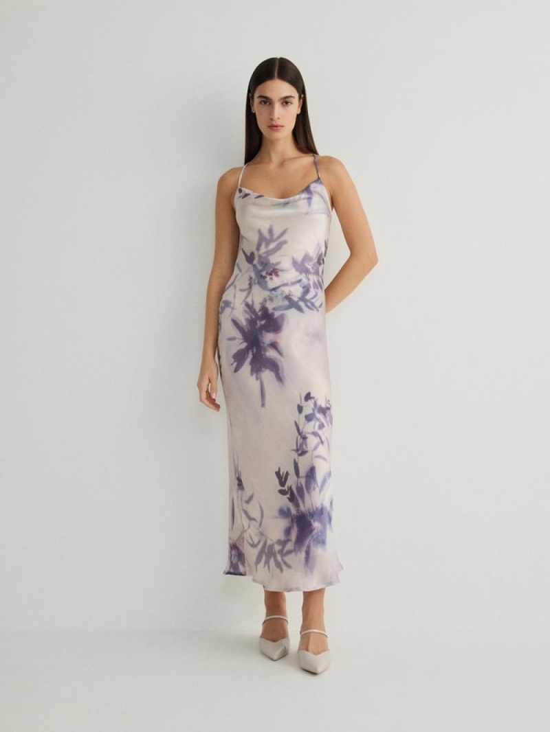 Reserved Printed Maxi Jurk Dames Gekleurd | JARSU-6593