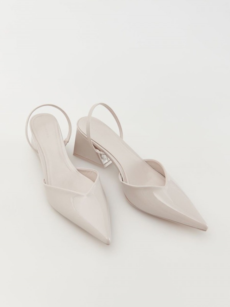 Reserved Pumps Hakken Dames Beige | AVNMY-6453