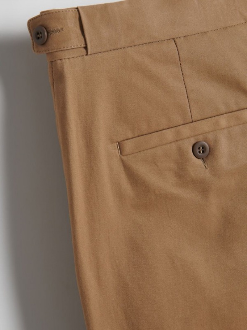 Reserved Rechtdoor Broek Heren Beige | HLECM-2547