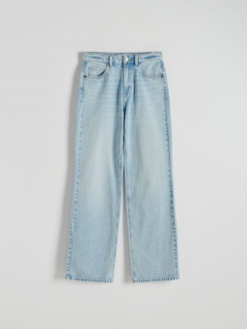 Reserved Rechtdoor Jeans Dames Blauw | NLDVT-0271